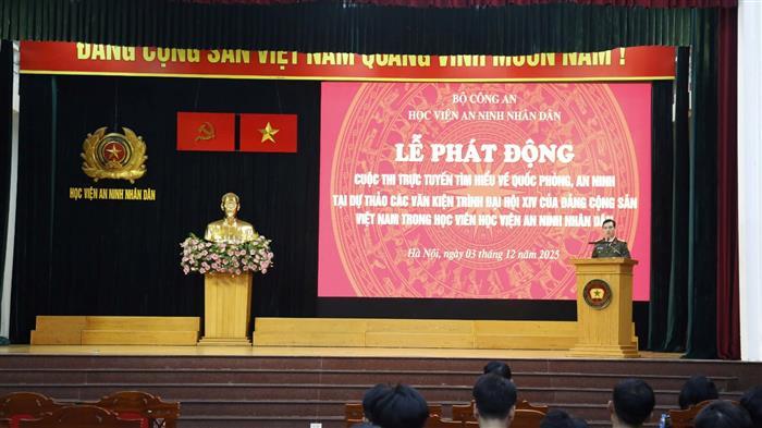 Phát động cuộc thi Trực tuyến tìm hiểu về quốc phòng, an ninh tại dự thảo các Văn kiện trình Đại hội XIV của Đảng Cộng sản Việt Nam