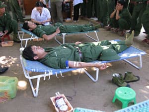 Hiến 70 đơn vị máu vào kho dự trữ máu Quốc gia
