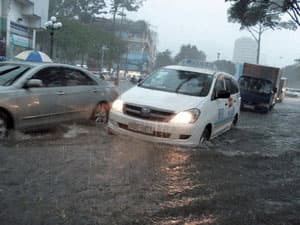 Mưa lớn gây ngập hơn 30 tuyến đường ở TP Hồ Chí Minh