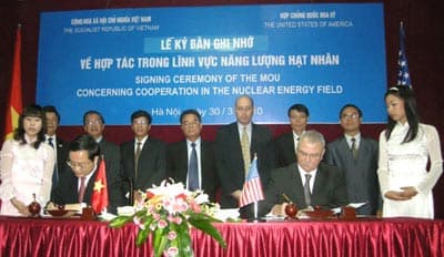 Phát triển mới trong lĩnh vực hợp tác về năng lượng hạt nhân