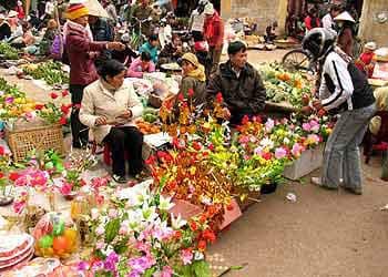 Chợ quê ngày Tết