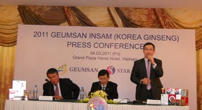 Hội chợ nhân sâm Geum-san tại Việt Nam