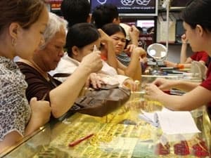 Giá vàng tăng 400.000 đồng sau ba ngày giao dịch