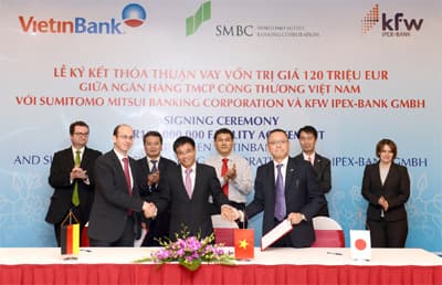 VietinBank và SMBC, KFW ký thỏa thuận tài trợ vốn trị giá 120 triệu EUR