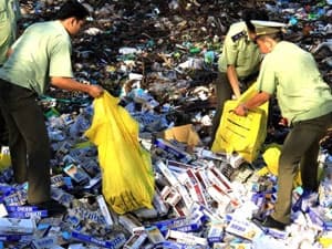 Buôn lậu thuốc lá diễn biến phức tạp trong 3 ngày Tết