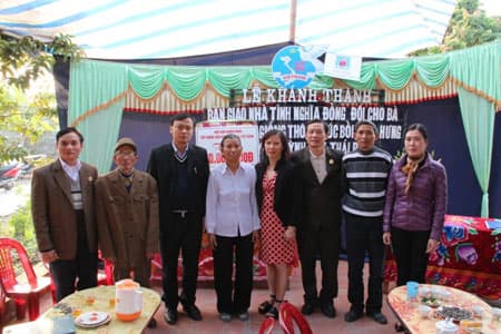 Hội CCB Tập đoàn Dầu khí Quốc gia Việt Nam trao nhà Nghĩa tình đồng đội cho các gia đình chính sách