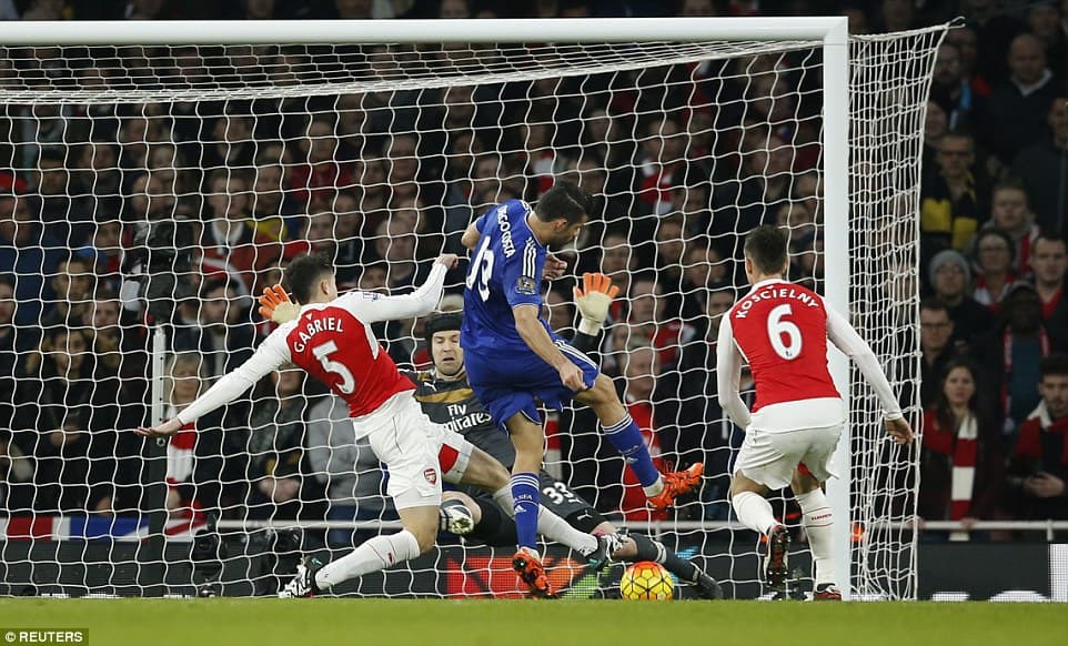Diego Costa "gieo sầu" cho Arsenal