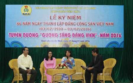 Công đoàn viên chức TP Hồ Chí Minh tuyên dương gương sáng đảng viên