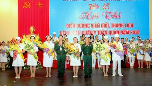 Bế mạc Hội thi Điều dưỡng giỏi, thanh lịch Bệnh viện Quân y toàn quân năm 2016
