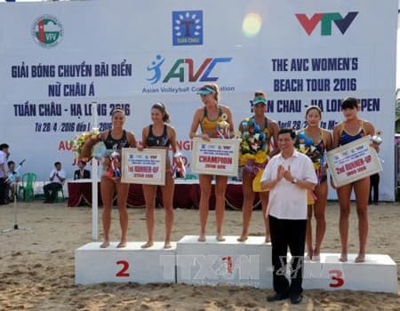 Đội Ô-xtrây-li-a 1 vô địch Giải bóng chuyền bãi biển nữ quốc tế Tuần Châu-Hạ Long