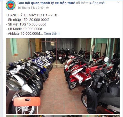 Bịa đặt thông tin thanh lý xe nhập lậu