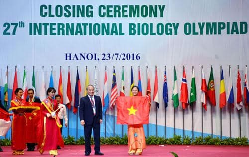 Đoàn Việt Nam giành huy chương Vàng tại cuộc thi Olympic Sinh học quốc tế