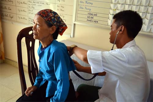 Khám, chữa bệnh và cấp thuốc miễn phí cho 70 thương binh, bệnh binh và người có công