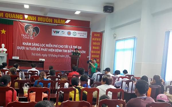 Trà Vinh: Hơn 800 trẻ em được khám sàng lọc bệnh tim miễn phí