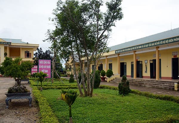 Màu xanh ở Đồn Biên phòng Cửa khẩu Quốc tế Bờ Y