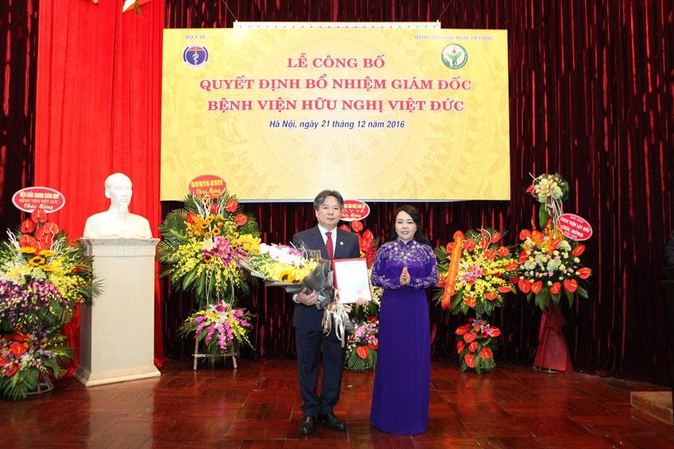 GS, TS Trần Bình Giang được bổ nhiệm làm Giám đốc Bệnh viện Hữu nghị Việt Đức