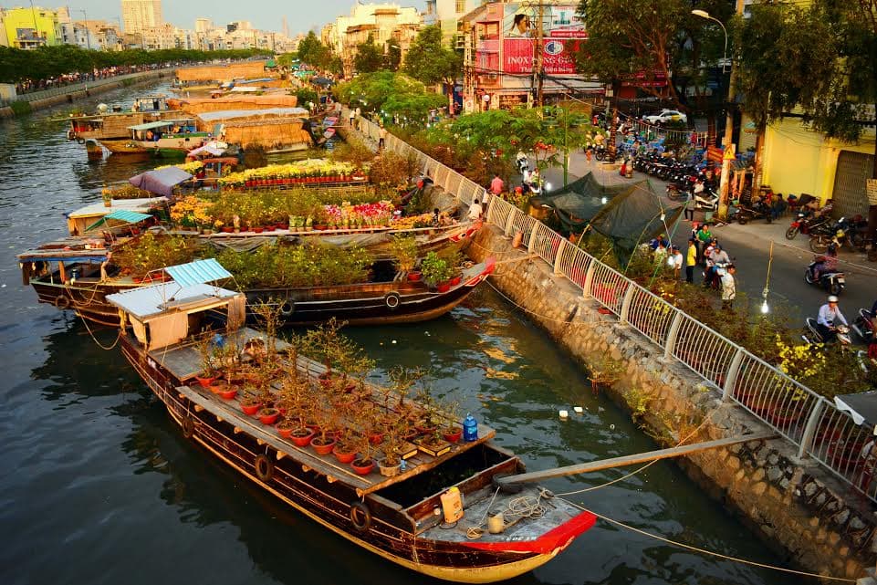 Bến Bình Đông rực rỡ sắc Xuân