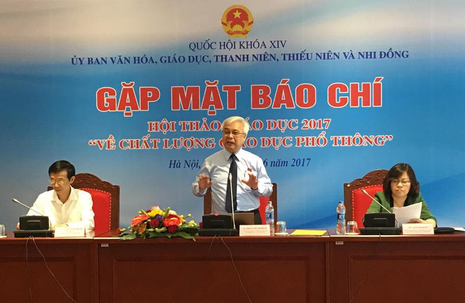 Hội thảo “Về chất lượng giáo dục phổ thông” sẽ được tổ chức vào tháng 9-2017