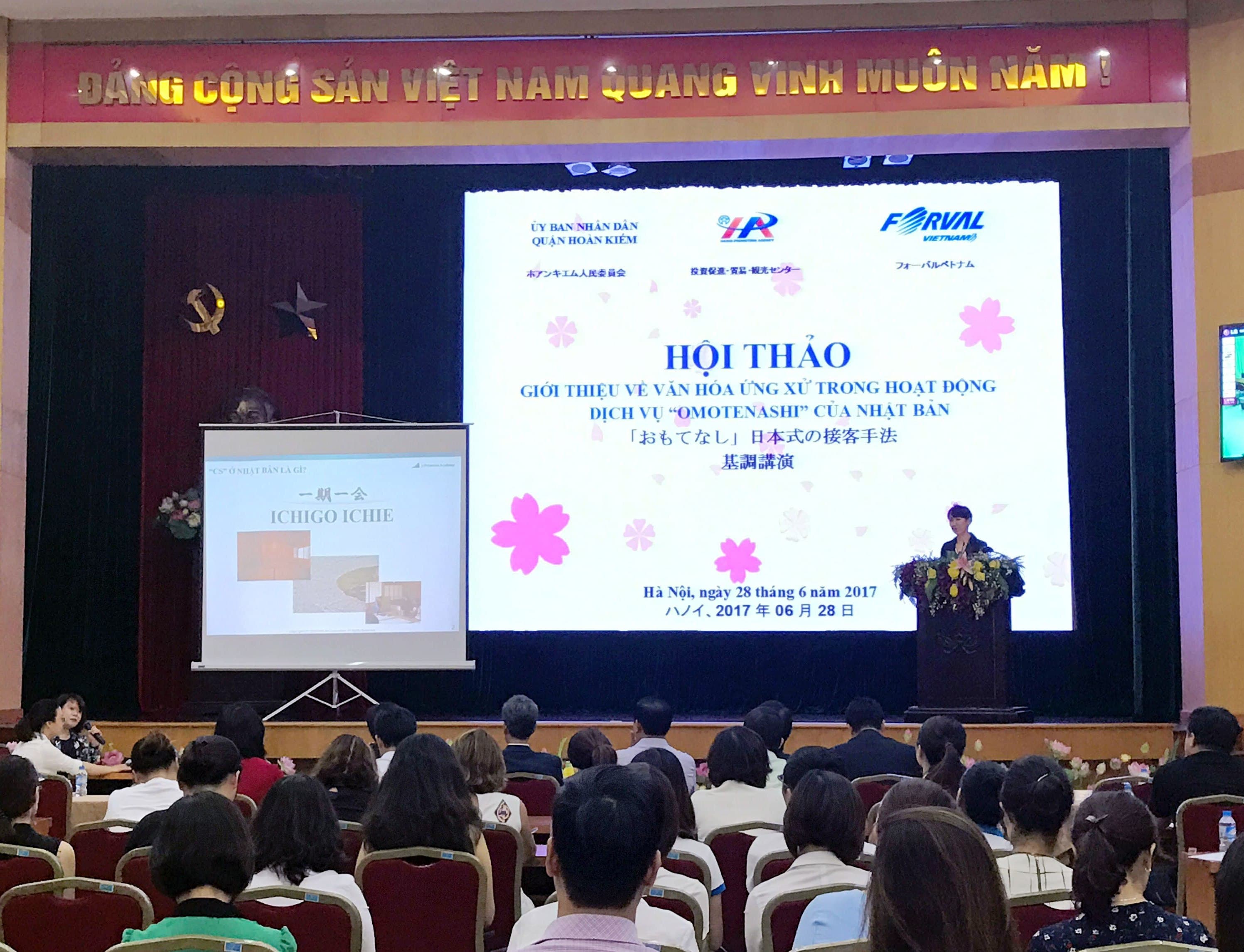 Hội thảo giới thiệu về văn hóa ứng xử trong hoạt động dịch vụ "Omotenashi" của Nhật Bản