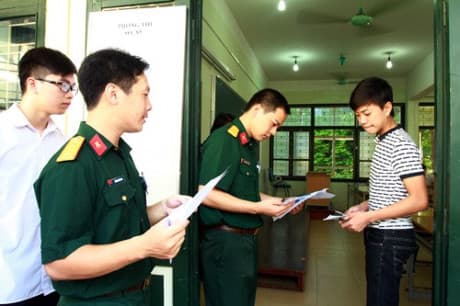 Mức điểm nhận hồ sơ xét tuyển đại học, cao đẳng quân sự vào các trường trong Quân đội năm 2017