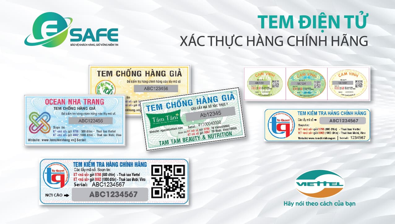 Viettel cung cấp Tem điện tử Esafe