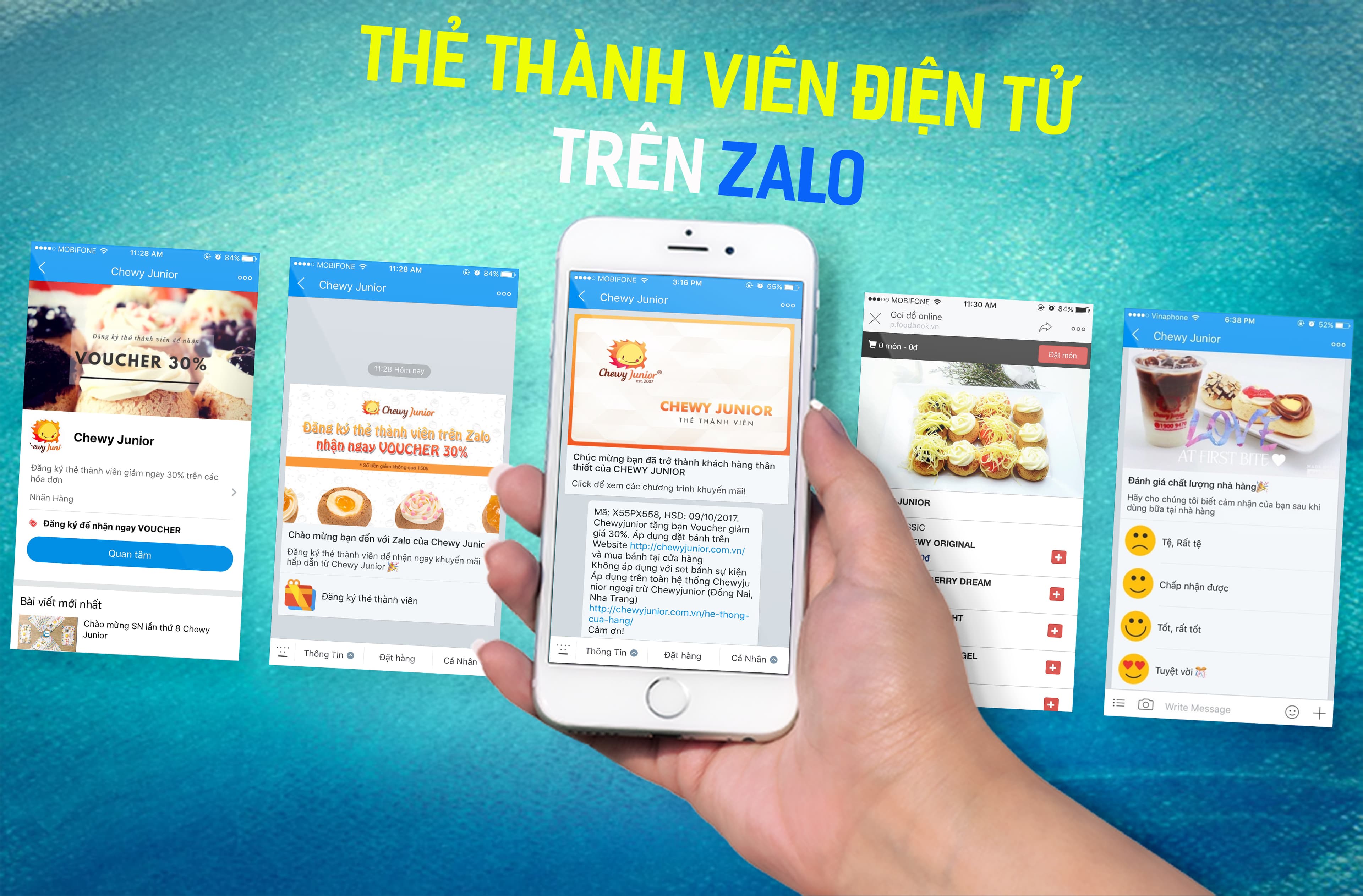 Dùng Zalo để thay thế cho thẻ khách hàng thành viên