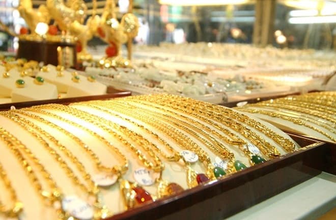 Giá vàng tăng trong phiên giao dịch cuối tuần
