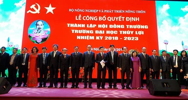 Công bố quyết định bổ nhiệm tân Hiệu trưởng Trường Đại học Thủy lợi