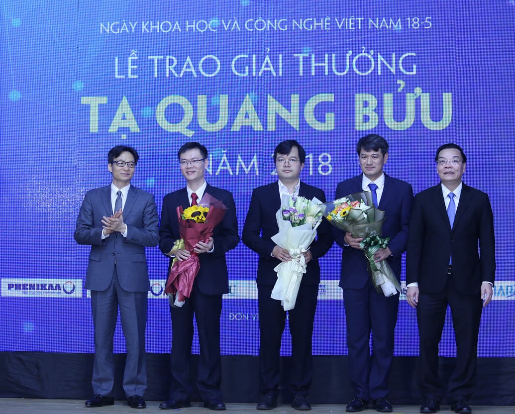 Ba nhà khoa học nhận giải thưởng Tạ Quang Bửu