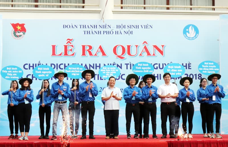Tuổi trẻ Thủ đô ra quân tình nguyện hè và tiếp sức mùa thi năm 2018