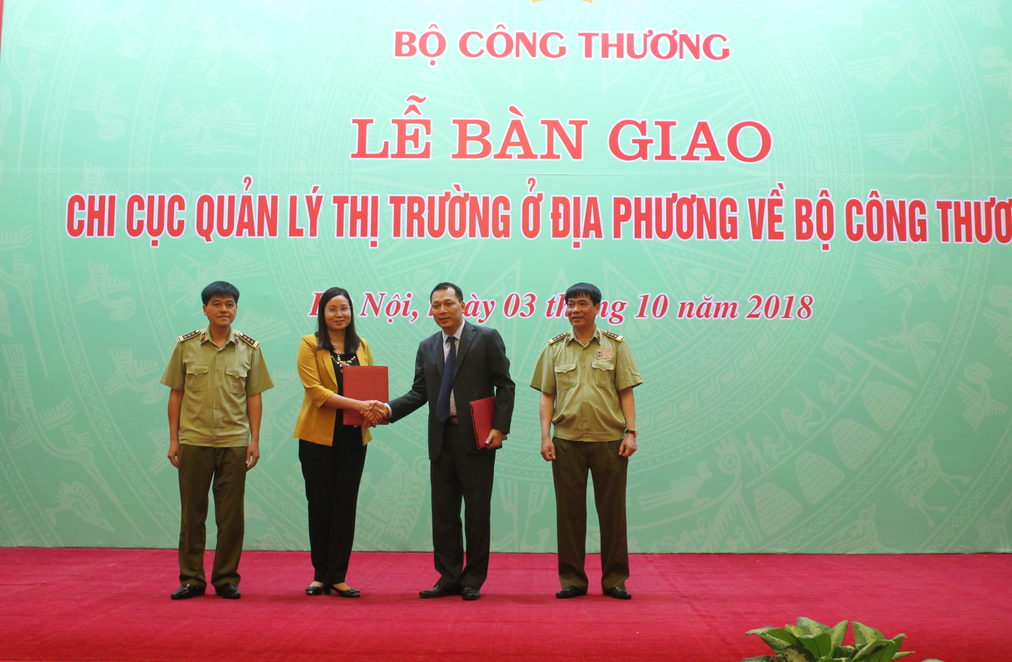 28 Chi cục Quản lý thị trường phía Bắc được bàn giao về Bộ Công Thương
