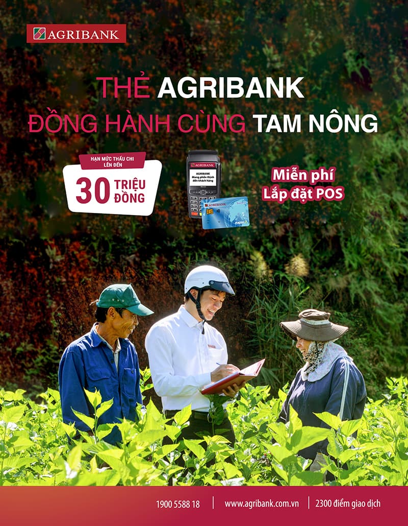 Thẻ Agribank đồng hành cùng tam nông