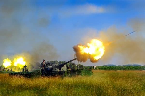 Sức mạnh hỏa lực trong diễn tập chiến thuật bắn đạn thật của Trung đoàn Bộ binh 31, Sư đoàn 309