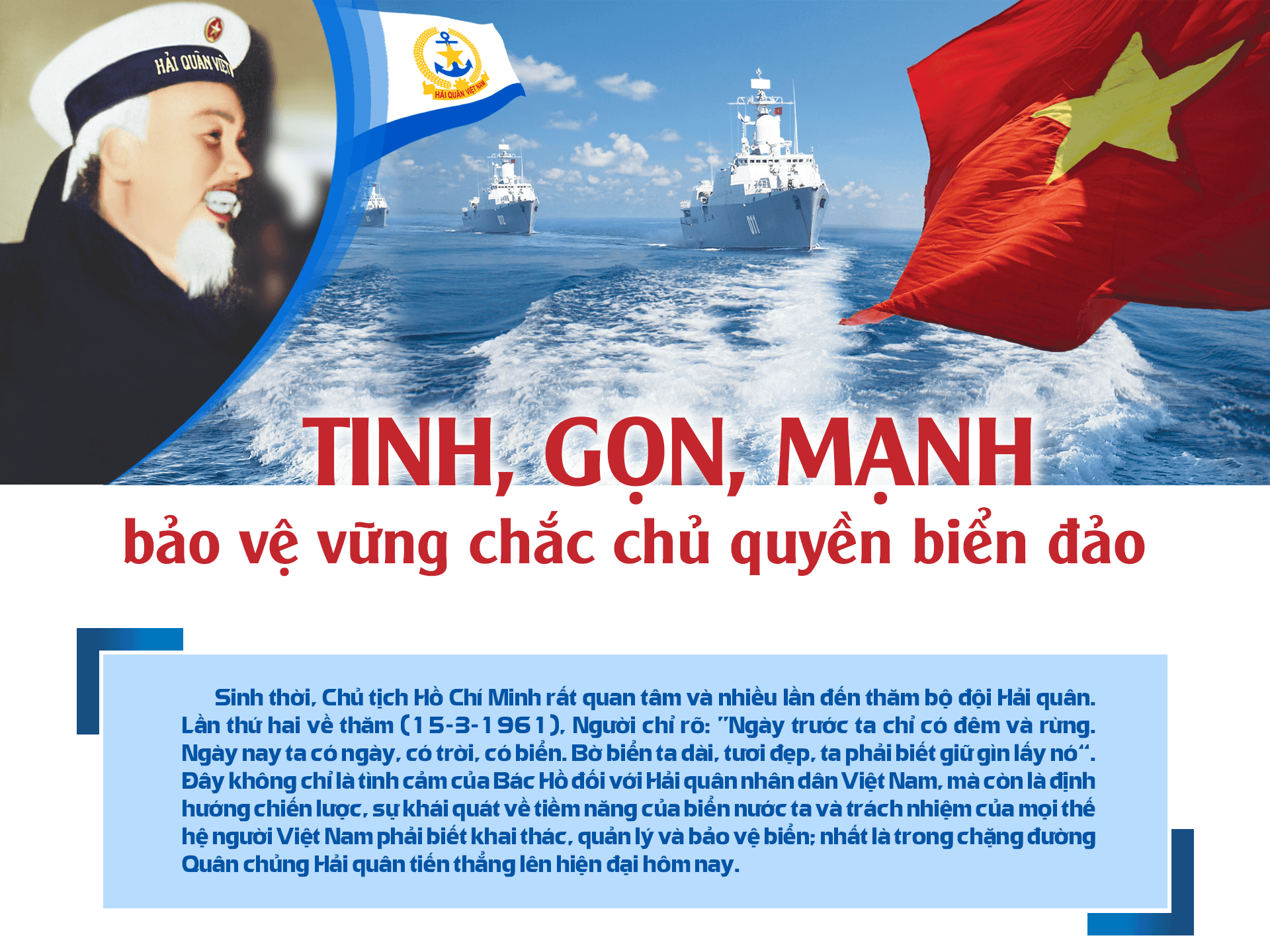 Tinh, gọn, mạnh, bảo vệ vững chắc chủ quyền biển đảo