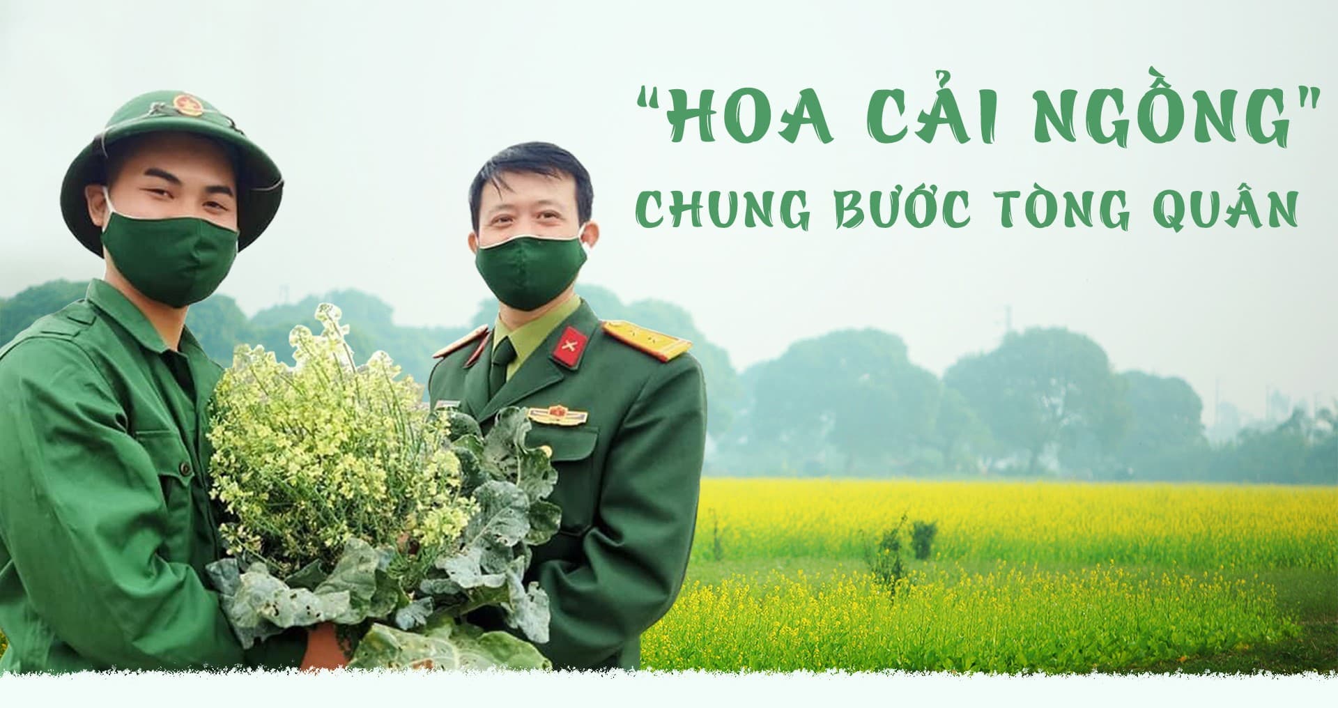 Hoa cải ngồng chung bước tòng quân