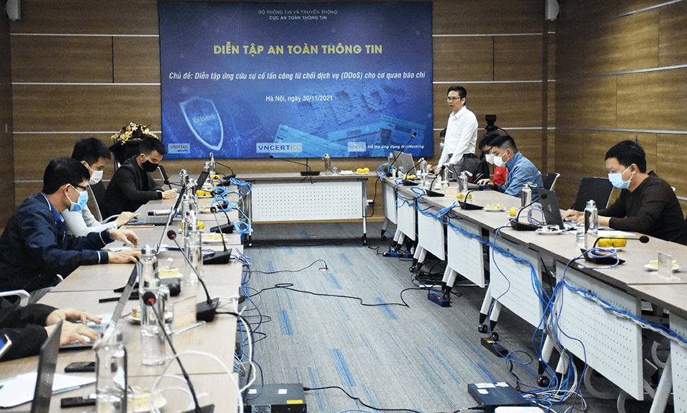 Bộ Thông tin và Truyền thông tổ chức "Diễn tập ứng cứu sự cố tấn công từ chối dịch vụ cho cơ quan báo chí"