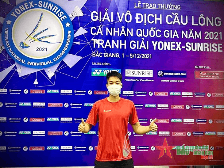 Vận động viên Quân đội đoạt huy chương vàng tại Giải cầu lông cá nhân quốc gia