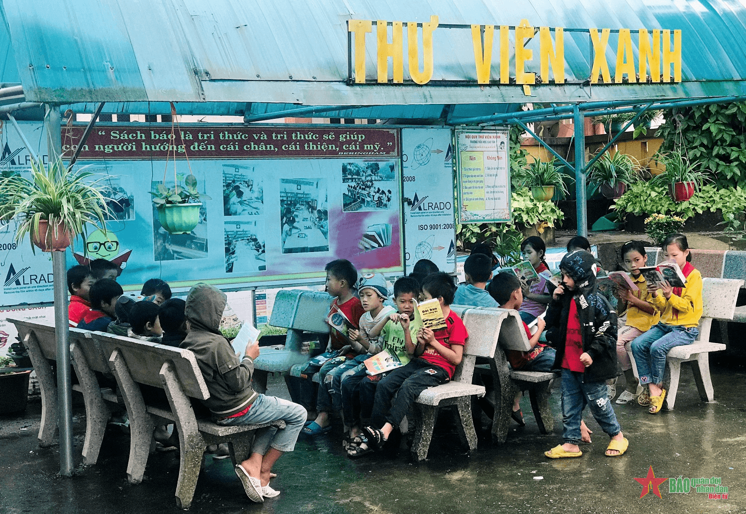Thư viện xanh của học sinh vùng cao