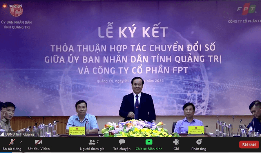 FPT hỗ trợ tỉnh Quảng Trị chuyển đổi số