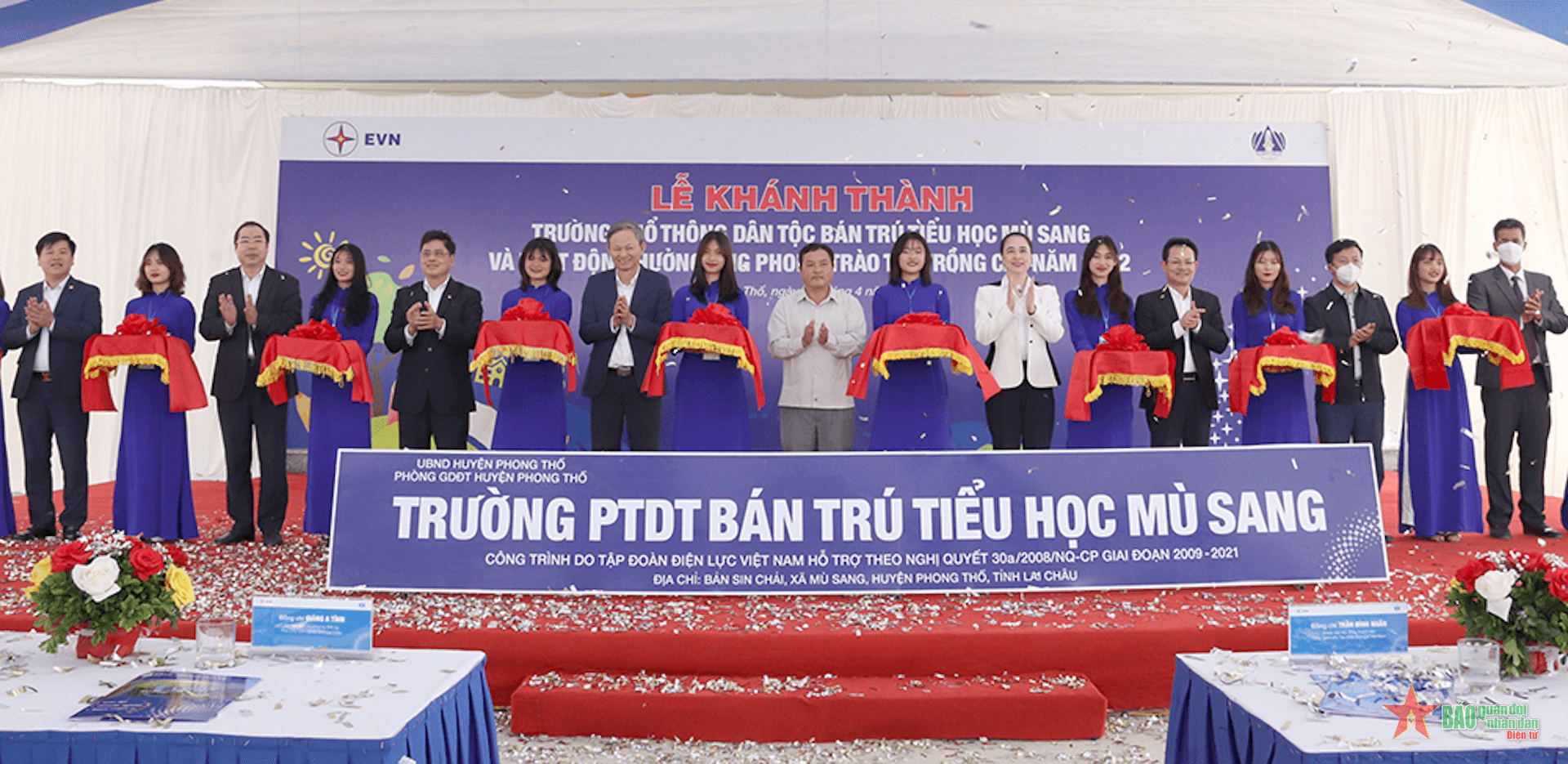 Khánh thành Trường Phổ thông dân tộc bán trú Tiểu học Mù Sang