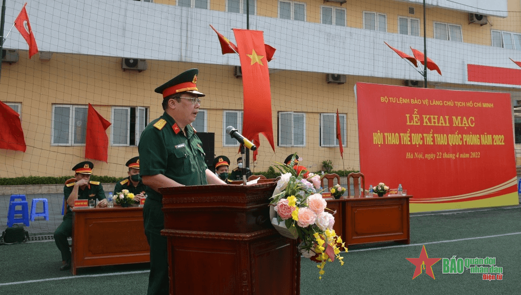 Bộ tư lệnh Bảo vệ Lăng Chủ tịch Hồ Chí Minh khai mạc Hội thao Thể dục thể thao năm 2022

​