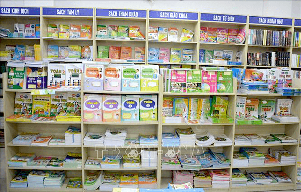 Không lập danh mục, đóng gói thành bộ sách giáo khoa kèm sách bài tập, sách tham khảo