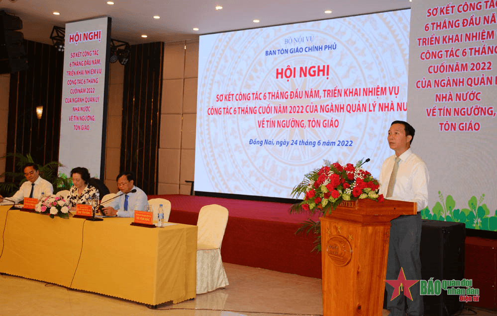 Ngành Quản lý nhà nước về tôn giáo hoàn thành tốt nhiệm vụ 6 tháng đầu năm 2022