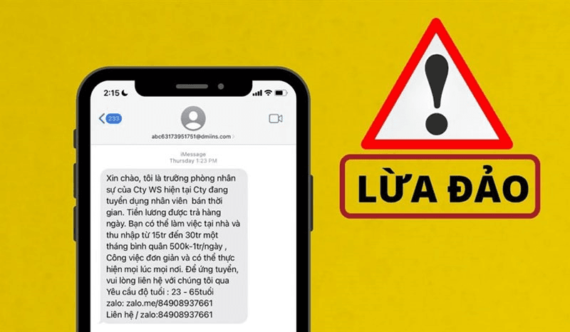 Cảnh giác “bánh vẽ” việc nhẹ, lương cao