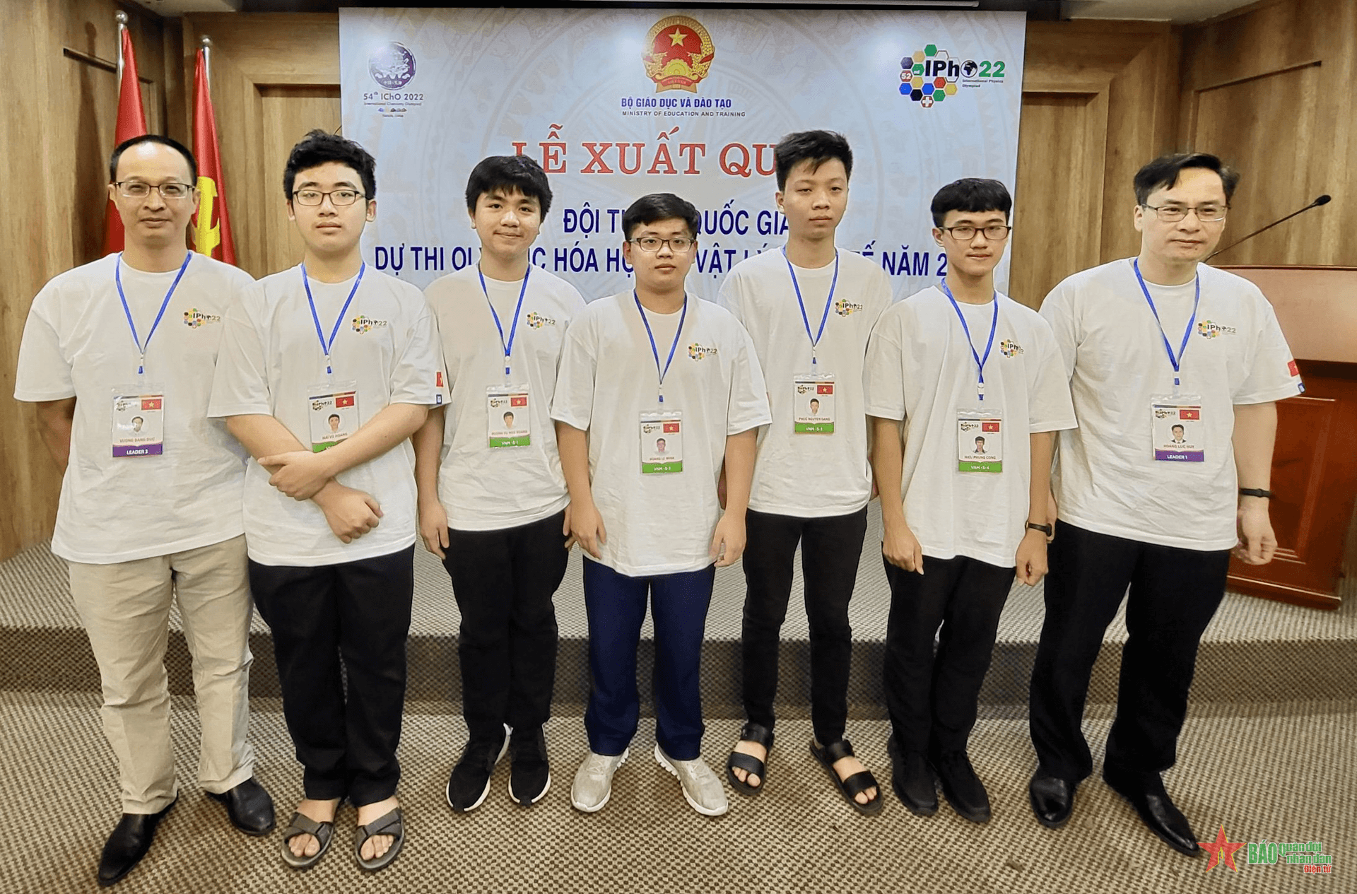 Đội tuyển Việt Nam đứng thứ 5 kỳ thi Olympic Vật lý  quốc tế năm 2022