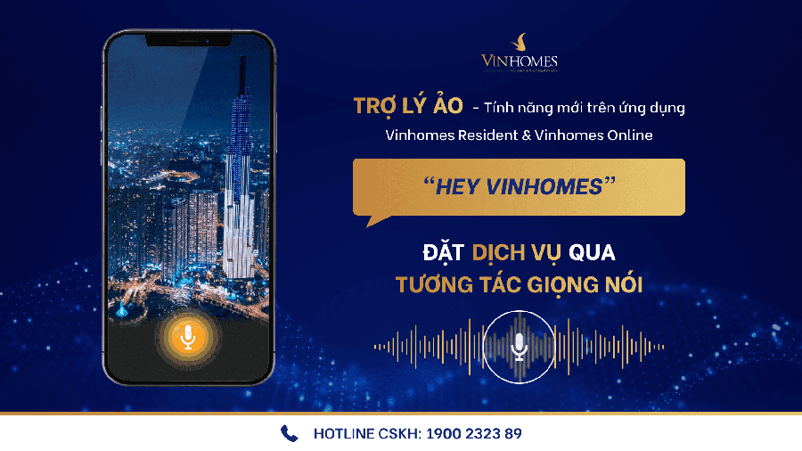 Ra mắt trợ lý ảo trên ứng dụng Vinhomes Resident và website Vinhomes Online