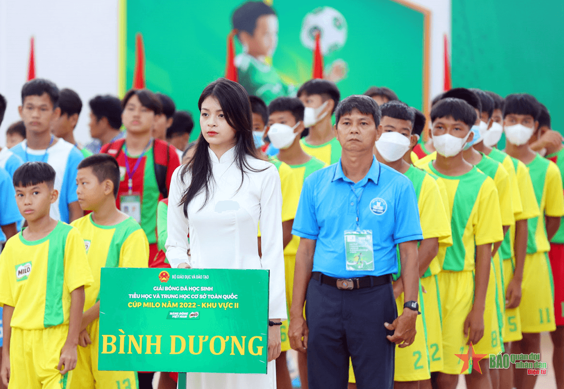 Bình Dương tham dự Giải bóng đá học sinh tiểu học và trung học cơ sở
