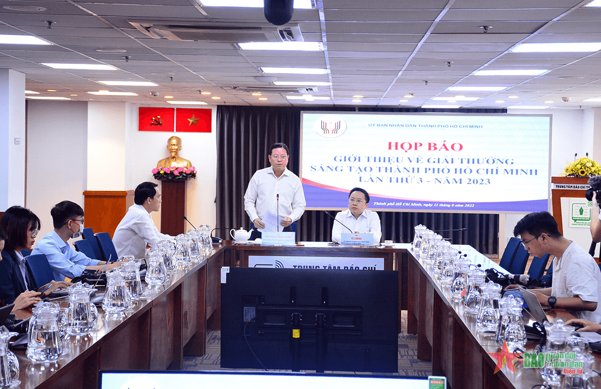 Giải thưởng Sáng tạo TP Hồ Chí Minh lần thứ 3 xét tặng 7 nhóm lĩnh vực