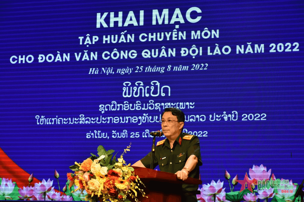 Khai mạc tập huấn chuyên môn cho Đoàn Văn công Quân đội nhân dân Lào năm 2022