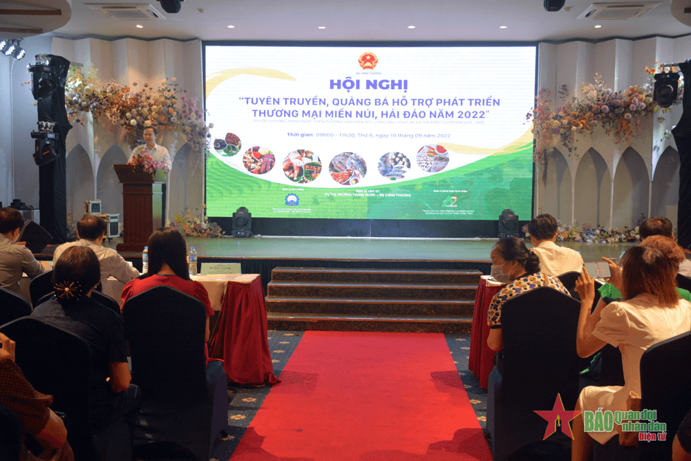 Tuyên truyền, quảng bá hỗ trợ phát triển thương mại miền núi, hải đảo năm 2022